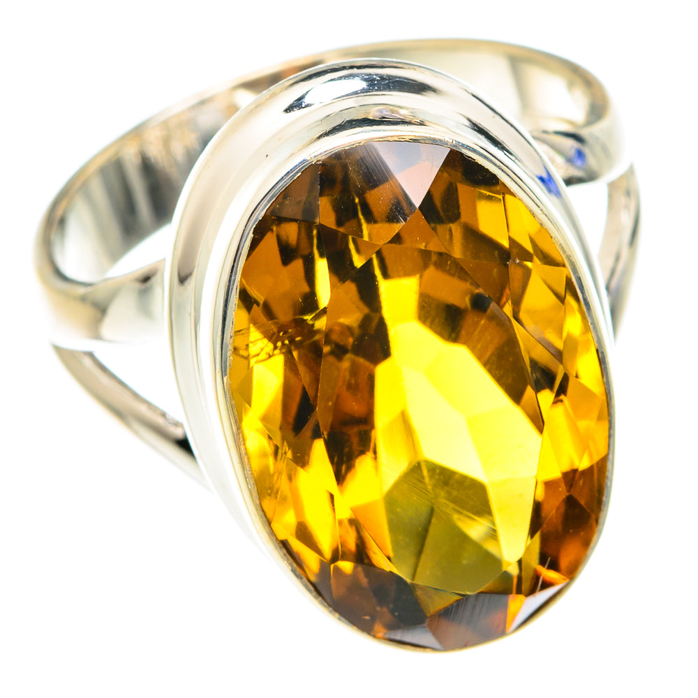 Mandarin Citrine Rings handcrafted by Anasilvercos - RING75179