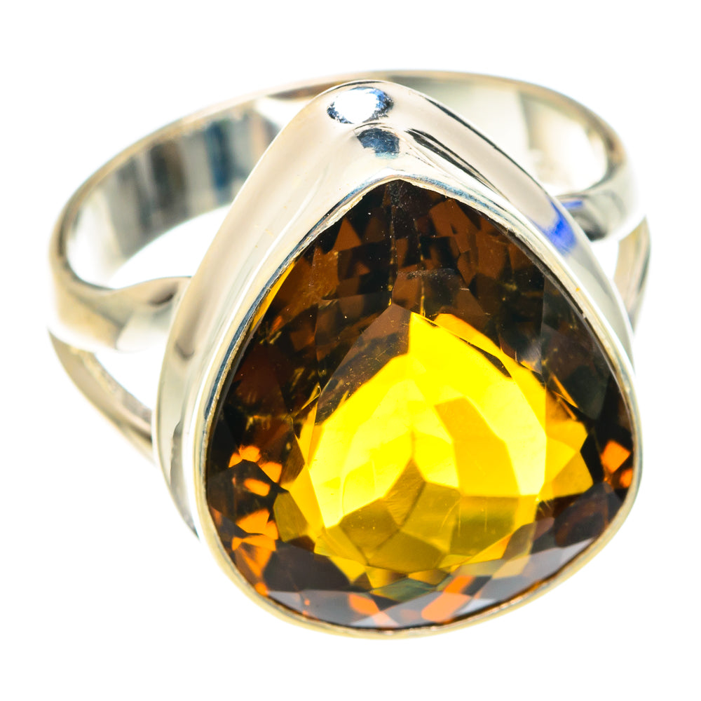 Mandarin Citrine Rings handcrafted by Anasilvercos - RING75180