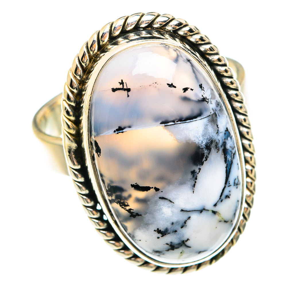Dendritic Opal Rings handcrafted by Anasilvercos - RING75190