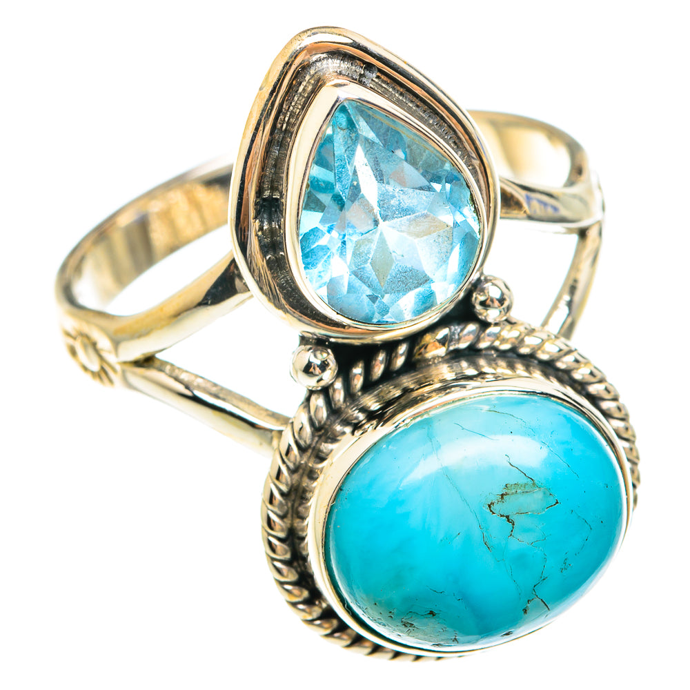 Larimar Rings handcrafted by Anasilvercos - RING75198