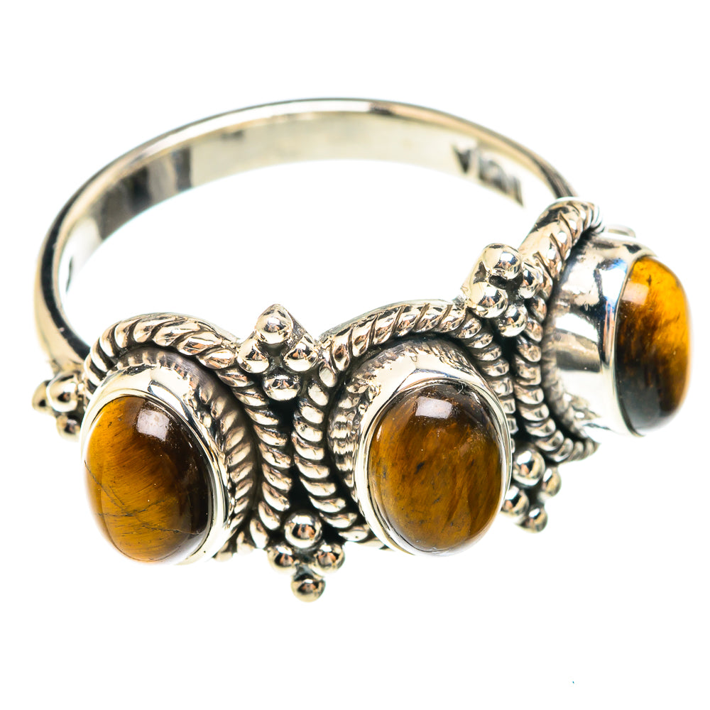Tiger Eye Rings handcrafted by Anasilvercos - RING75205