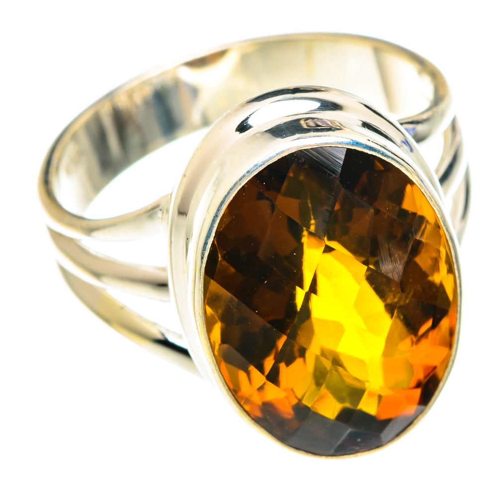 Mandarin Citrine Rings handcrafted by Anasilvercos - RING75207