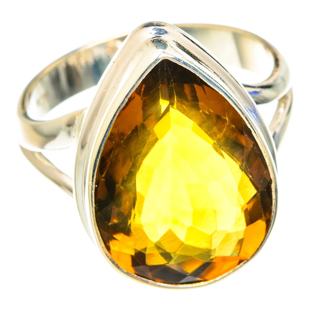 Mandarin Citrine Rings handcrafted by Anasilvercos - RING75232