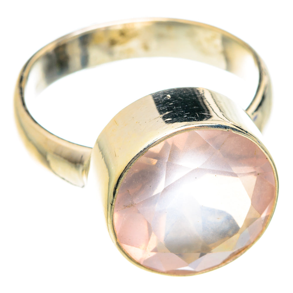 Rose Quartz Rings handcrafted by Anasilvercos - RING75236