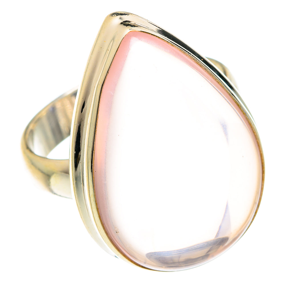 Rose Quartz Rings handcrafted by Anasilvercos - RING75237