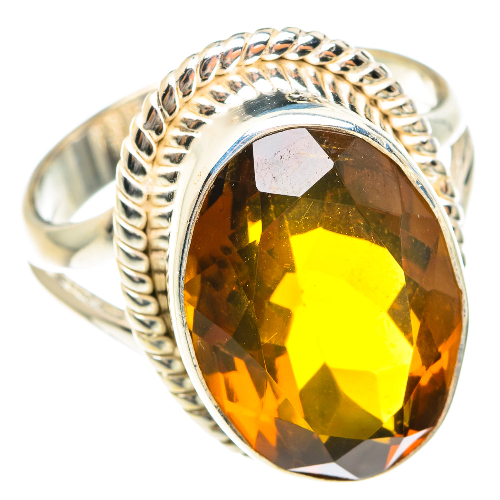 Mandarin Citrine Rings handcrafted by Anasilvercos - RING75256