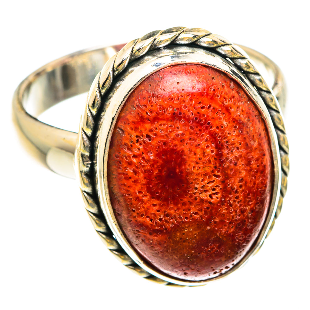 Sponge Coral Rings handcrafted by Anasilvercos - RING75261
