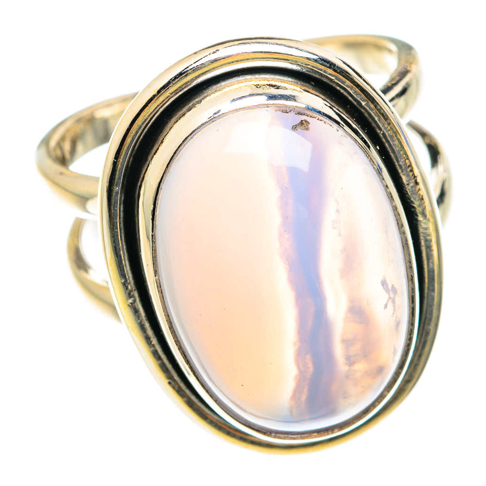 Blue Lace Agate Rings handcrafted by Anasilvercos - RING75270