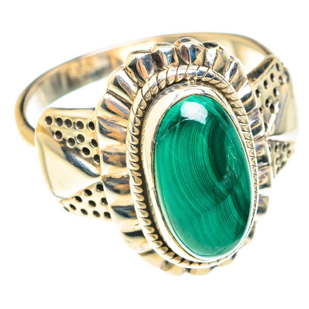 Malachite Rings handcrafted by Anasilvercos - RING75307
