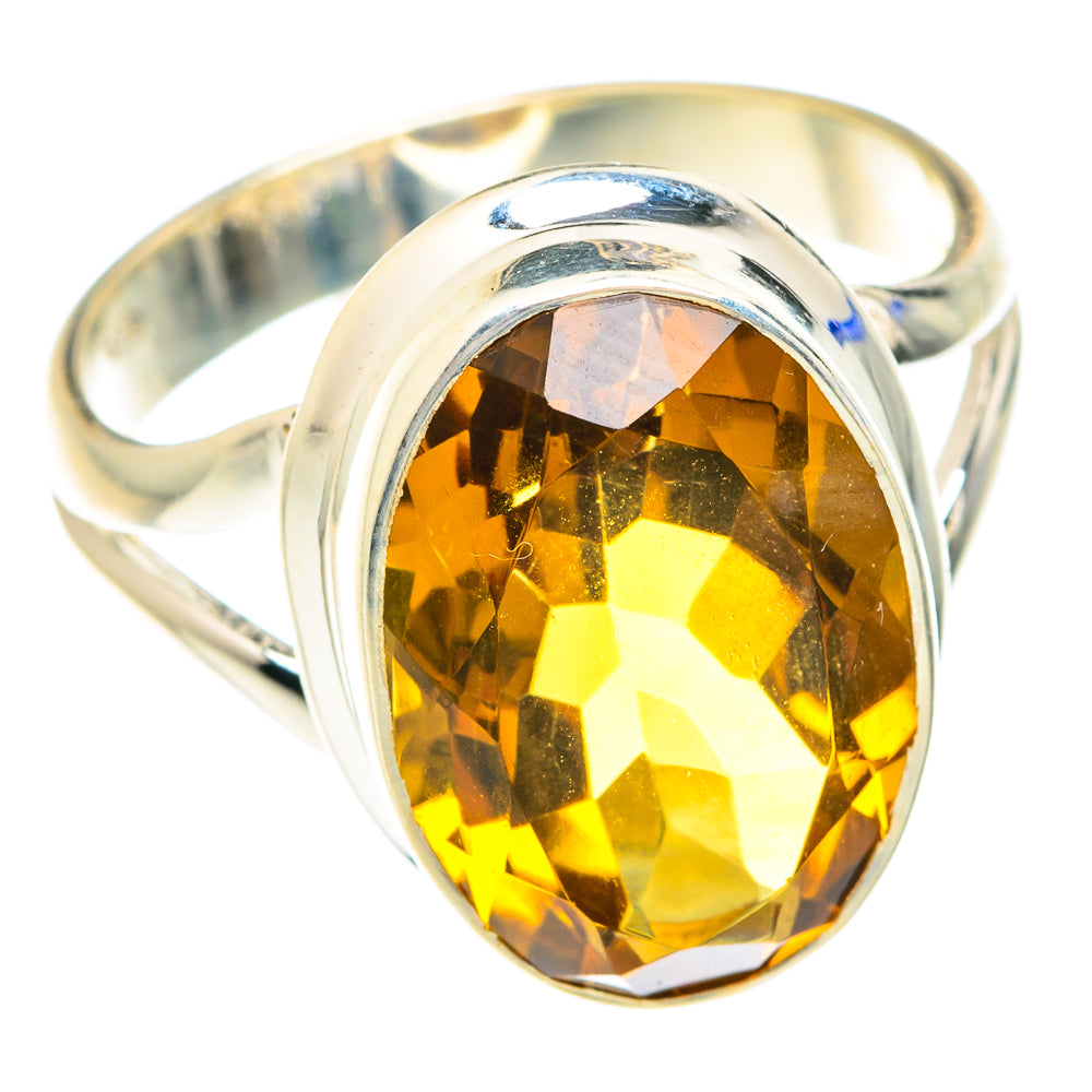 Mandarin Citrine Rings handcrafted by Anasilvercos - RING75309