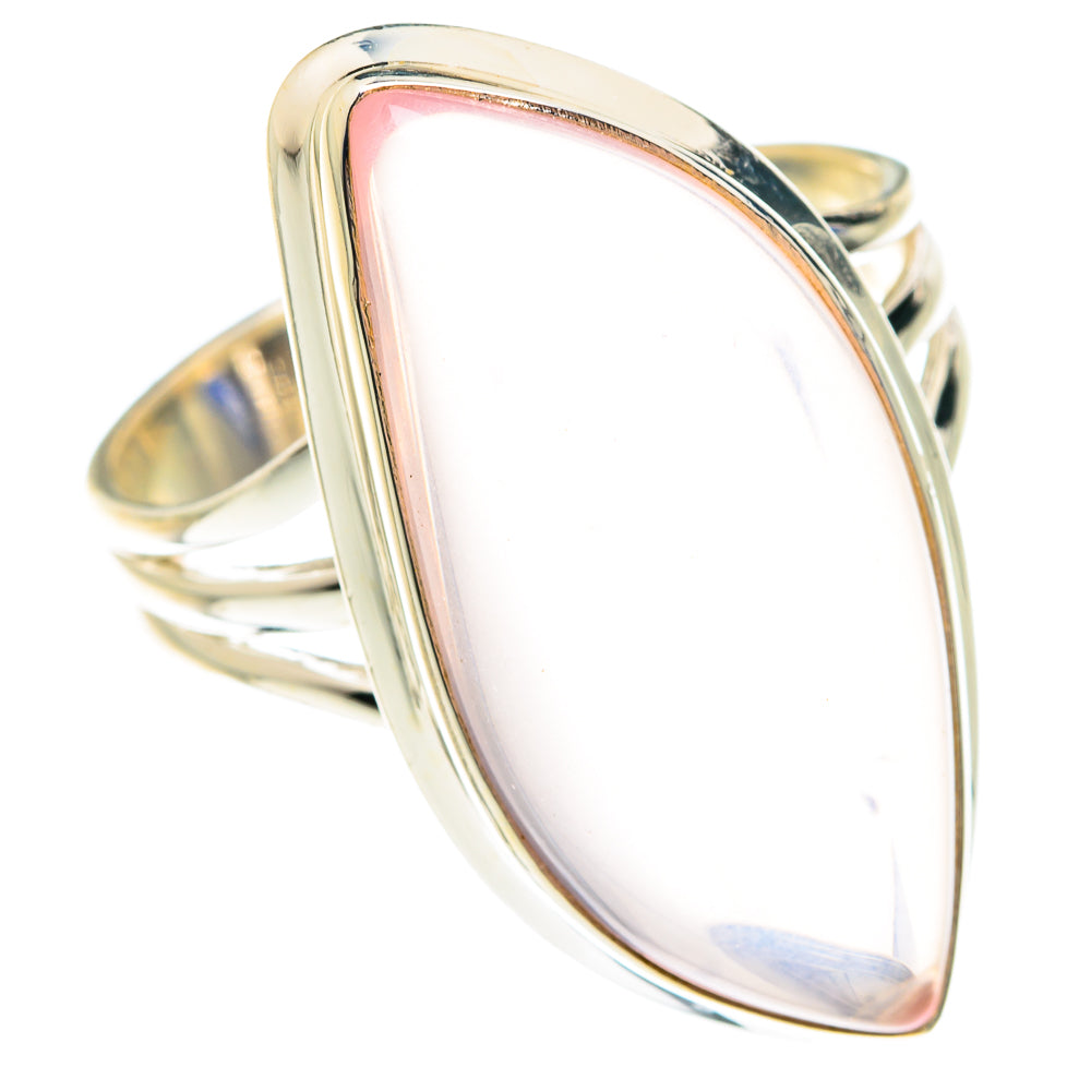 Rose Quartz Rings handcrafted by Anasilvercos - RING75314