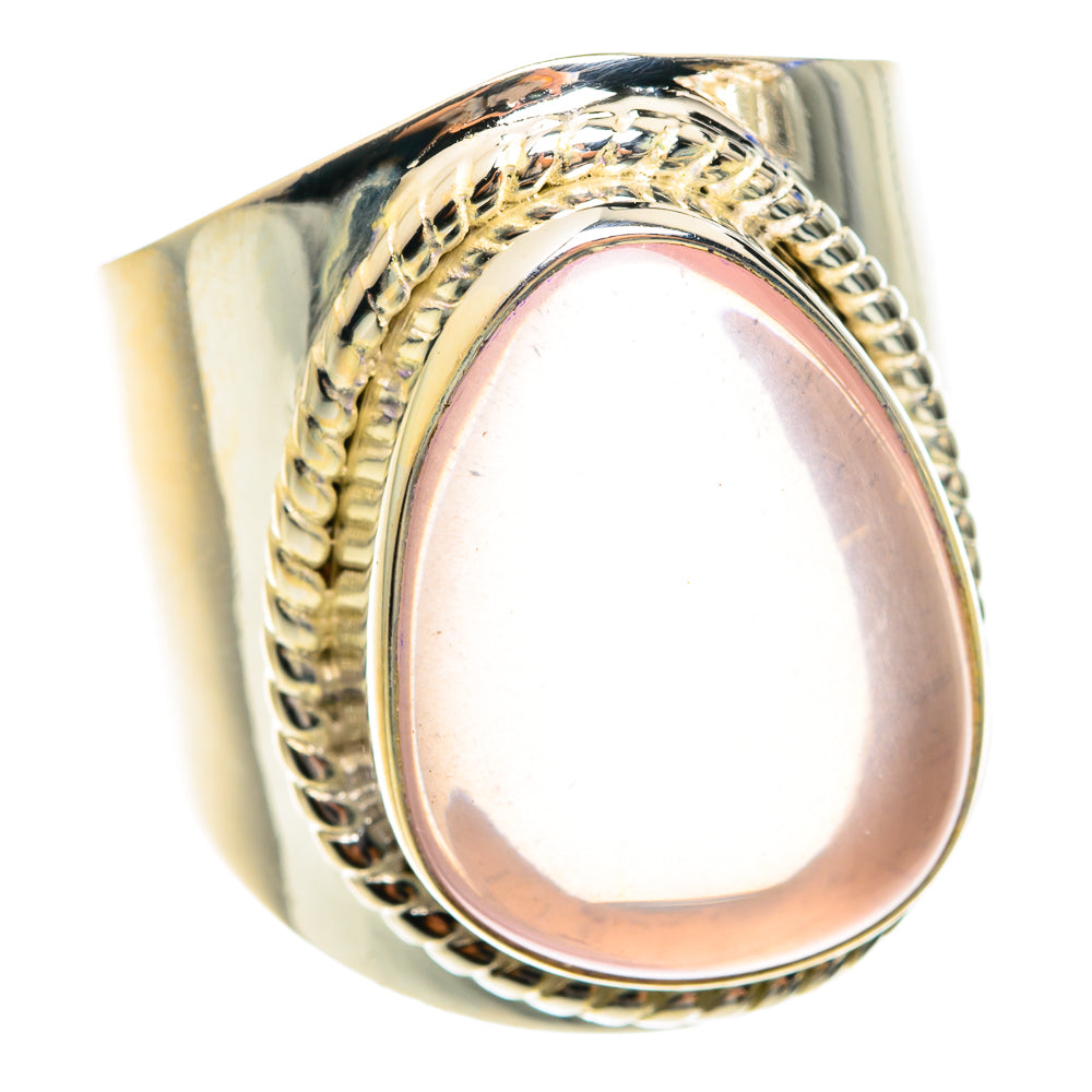 Rose Quartz Rings handcrafted by Anasilvercos - RING75315