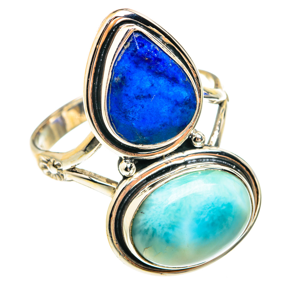 Larimar Rings handcrafted by Anasilvercos - RING75324