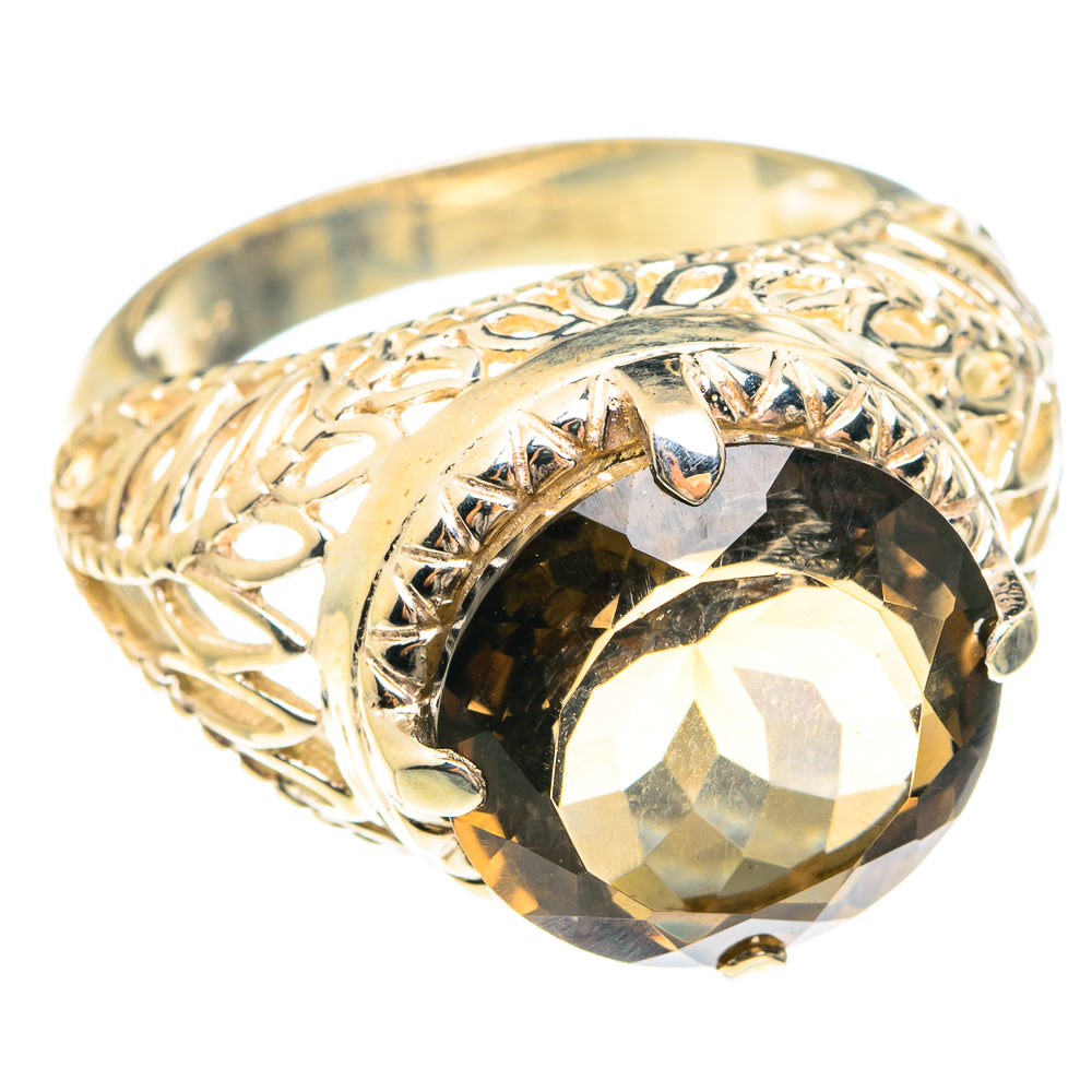Smoky Quartz Rings handcrafted by Anasilvercos - RING75330