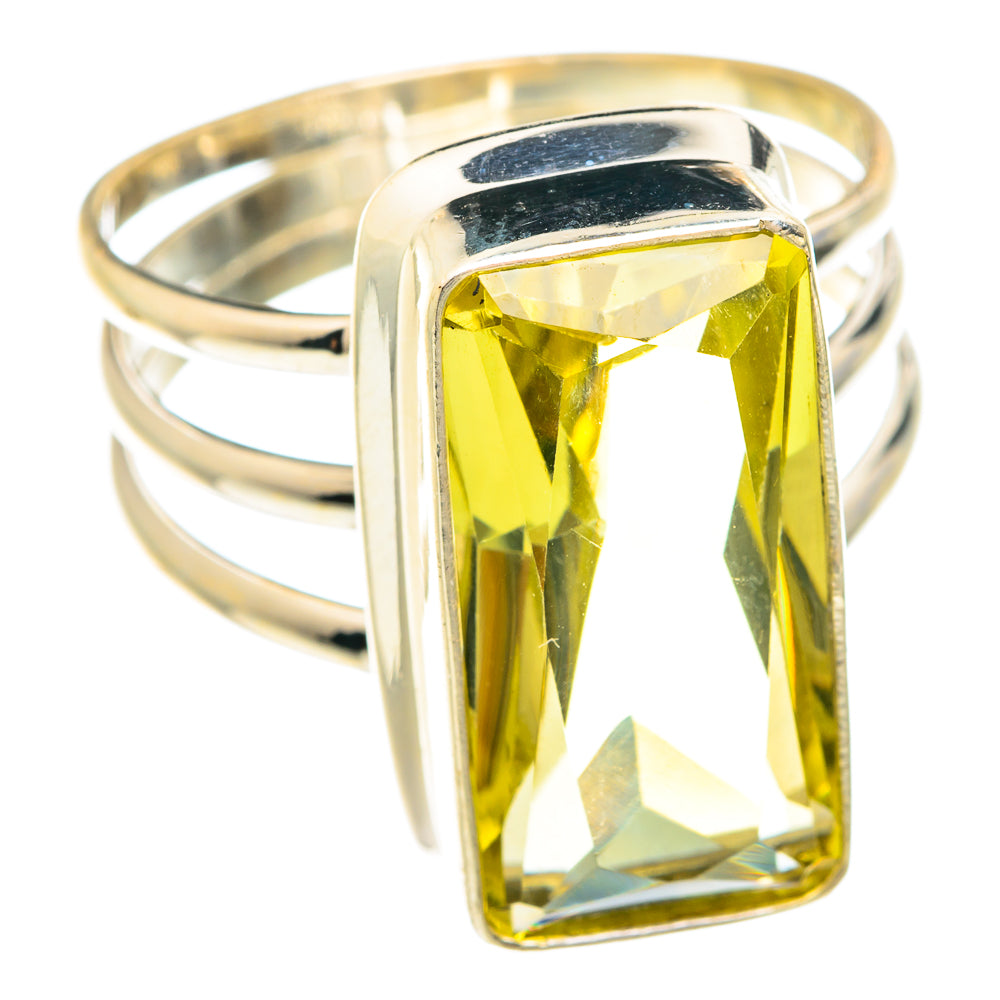 Lemon Quartz Rings handcrafted by Anasilvercos - RING75342