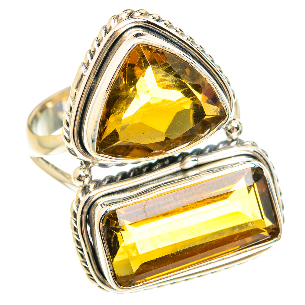 Mandarin Citrine Rings handcrafted by Anasilvercos - RING75351