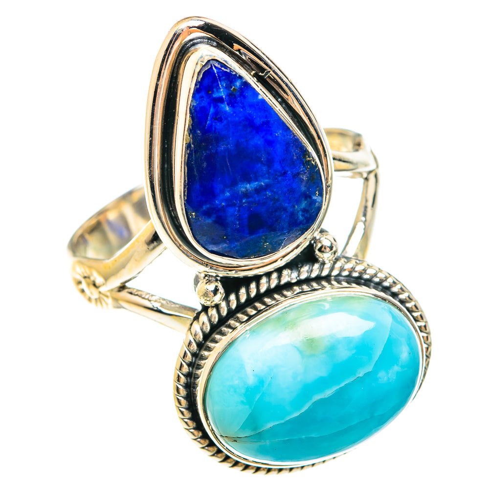 Larimar Rings handcrafted by Anasilvercos - RING75358