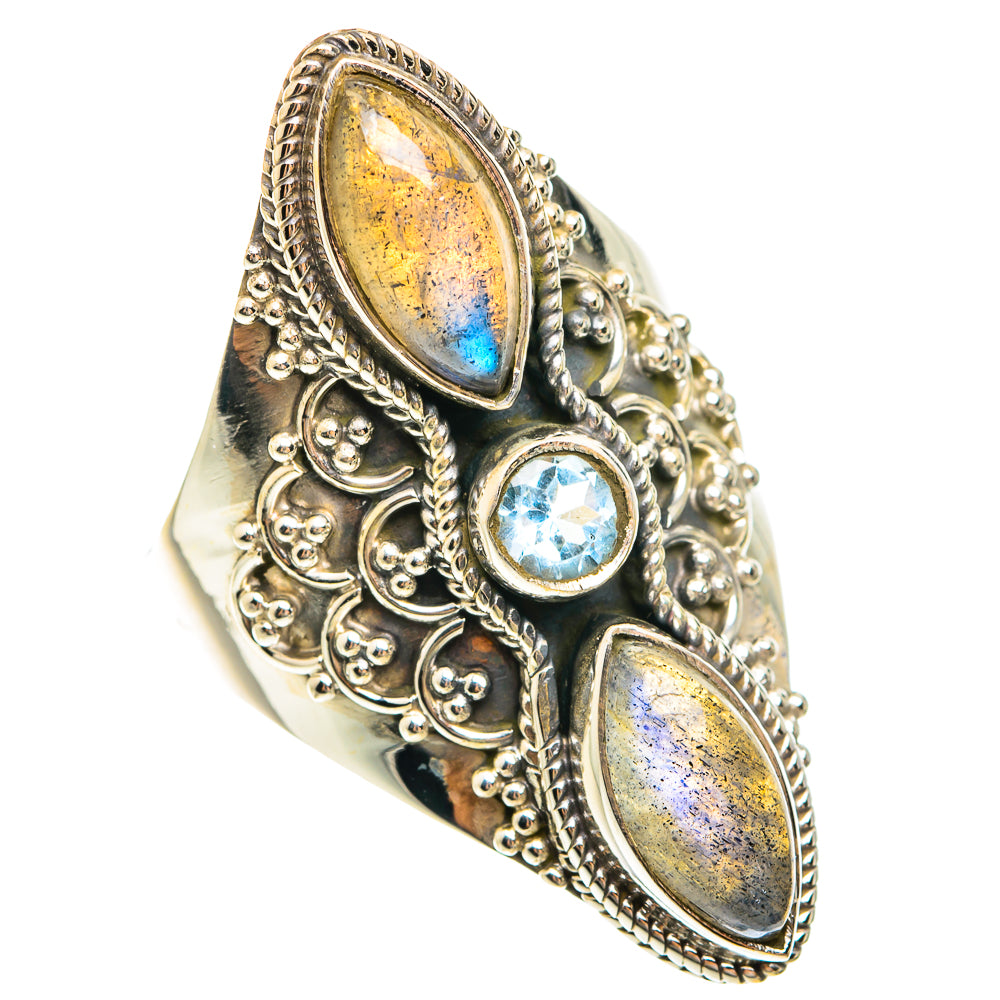 Labradorite Rings handcrafted by Anasilvercos - RING75359