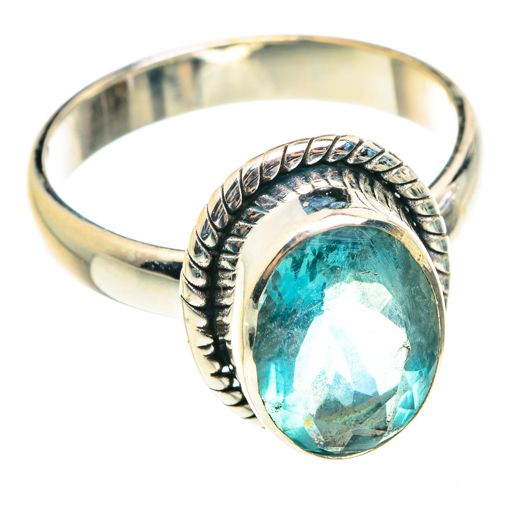 Blue Fluorite Rings handcrafted by Anasilvercos - RING75368