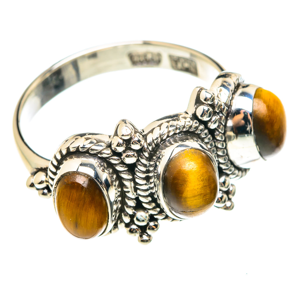Tiger Eye Rings handcrafted by Anasilvercos - RING75374