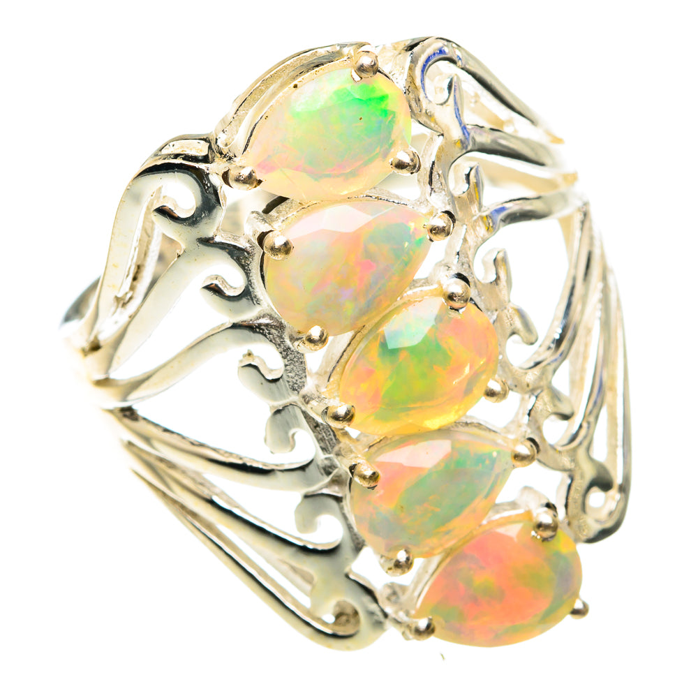 Ethiopian Opal Rings handcrafted by Anasilvercos - RING75395