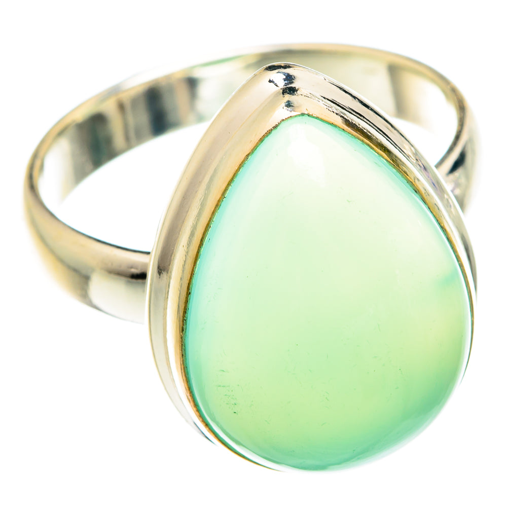 Aqua Chalcedony Rings handcrafted by Anasilvercos - RING75403