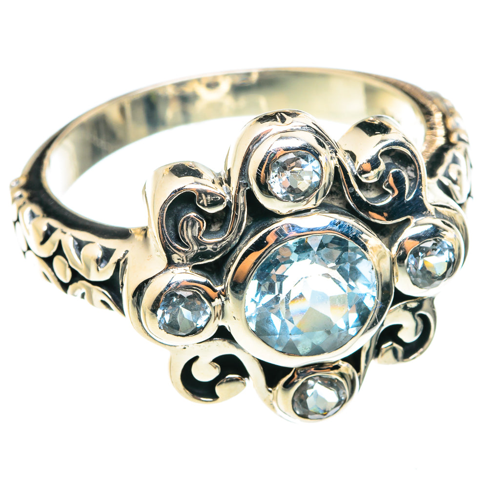 Blue Topaz Rings handcrafted by Anasilvercos - RING75404