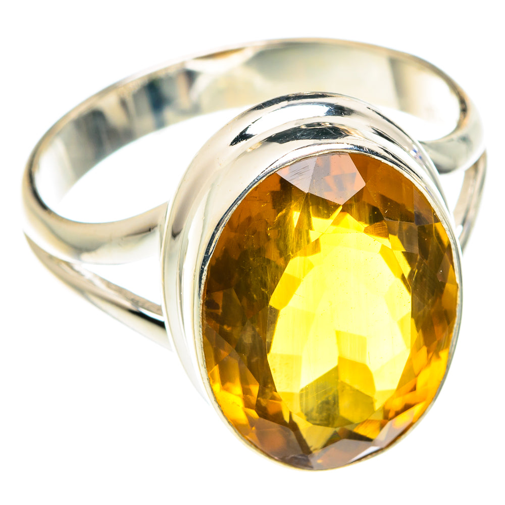 Mandarin Citrine Rings handcrafted by Anasilvercos - RING75413