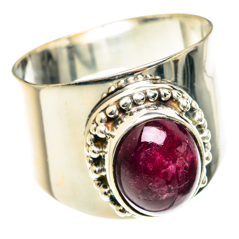 Pink Tourmaline Rings handcrafted by Anasilvercos - RING75416