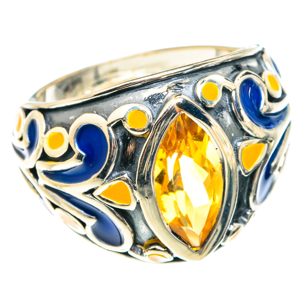 Mandarin Citrine Rings handcrafted by Anasilvercos - RING75430
