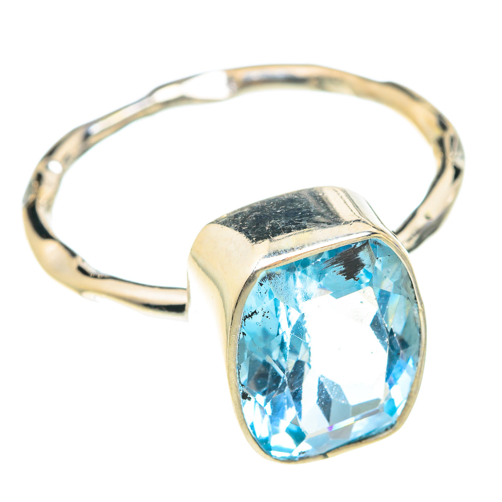 Blue Topaz Rings handcrafted by Anasilvercos - RING75438
