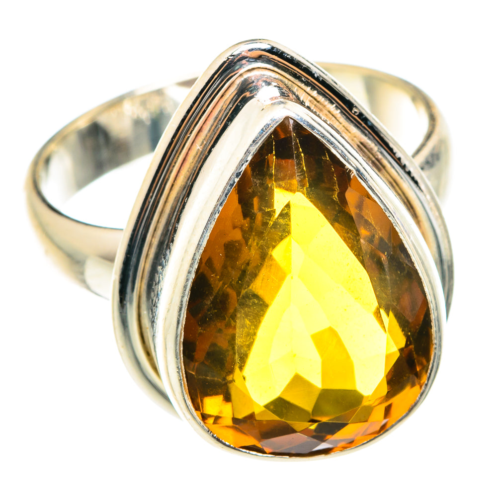 Mandarin Citrine Rings handcrafted by Anasilvercos - RING75447