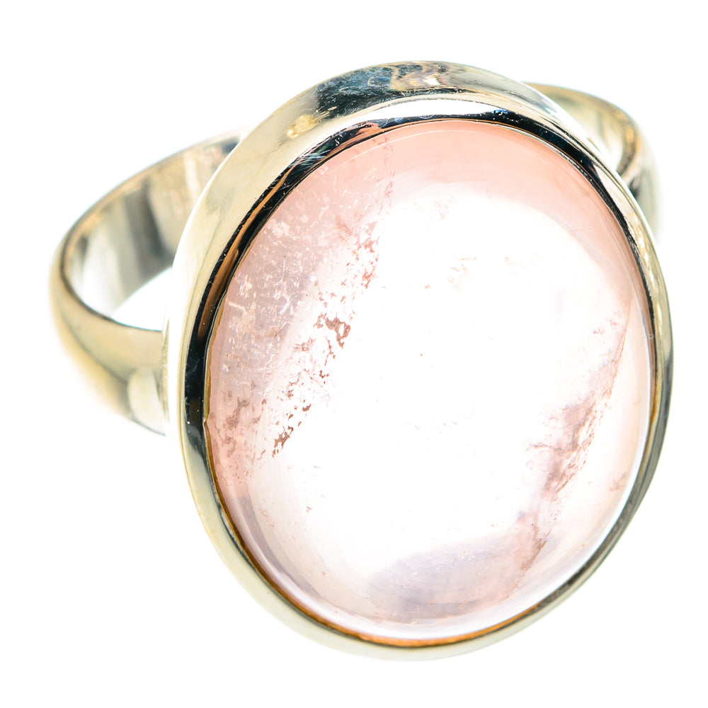 Rose Quartz Rings handcrafted by Anasilvercos - RING75451