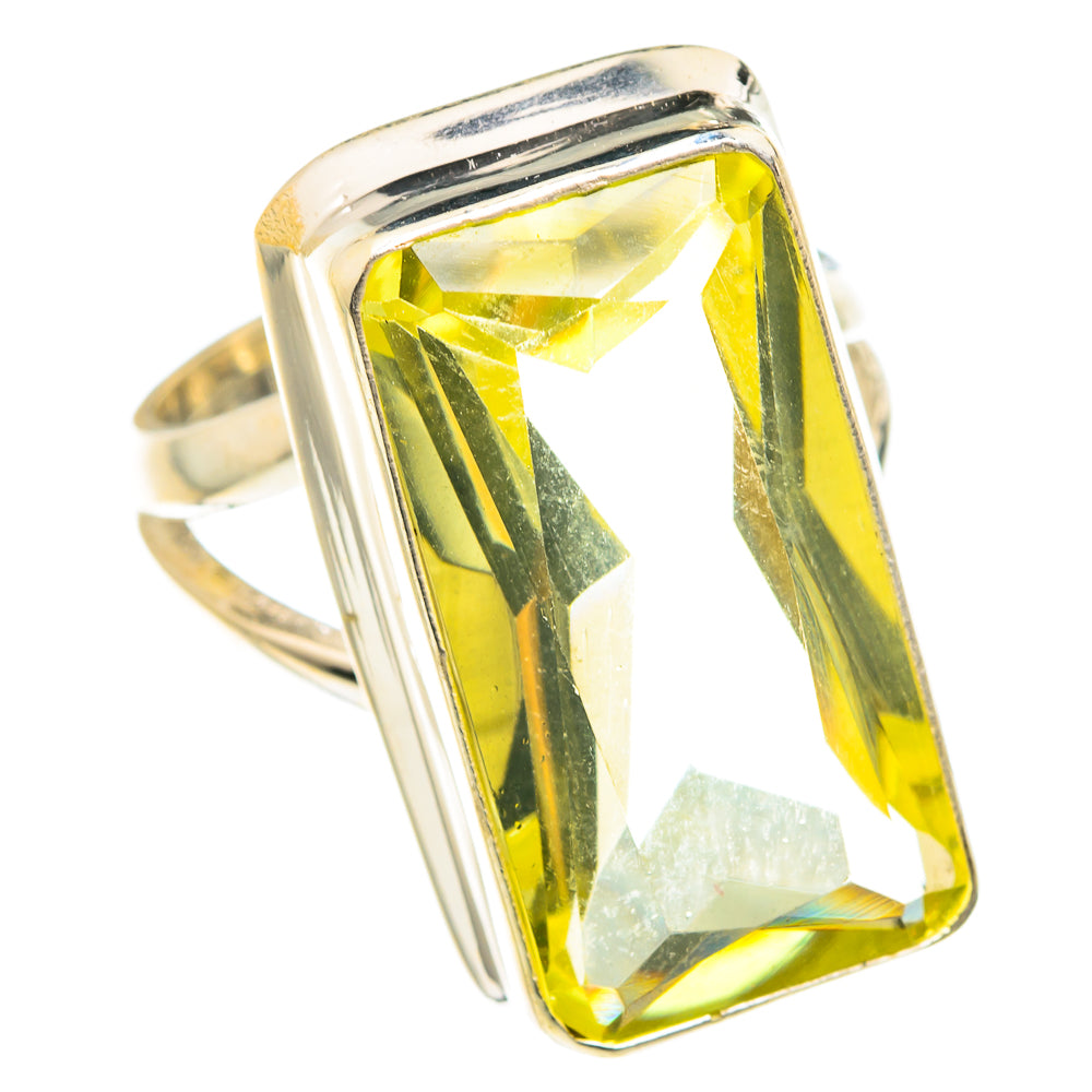 Lemon Quartz Rings handcrafted by Anasilvercos - RING75466
