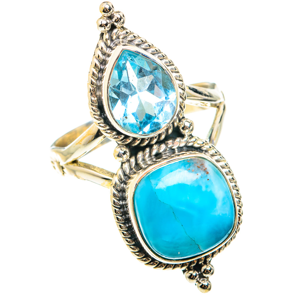 Larimar Rings handcrafted by Anasilvercos - RING75472