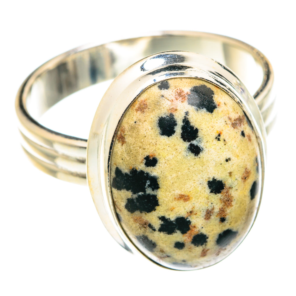 Dalmatian Jasper Rings handcrafted by Anasilvercos - RING75479