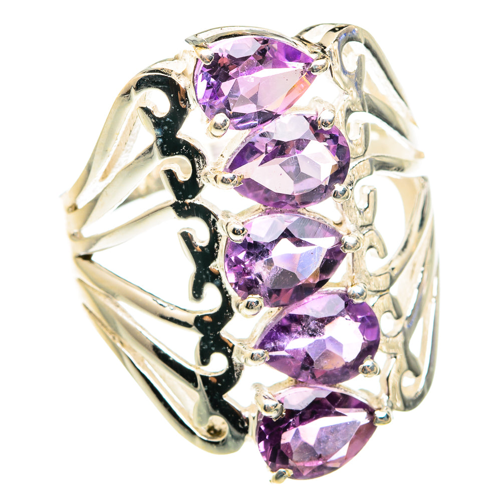 Amethyst Rings handcrafted by Anasilvercos - RING75489