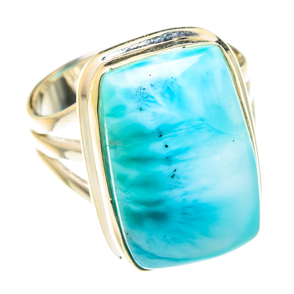 Larimar Rings handcrafted by Anasilvercos - RING75505