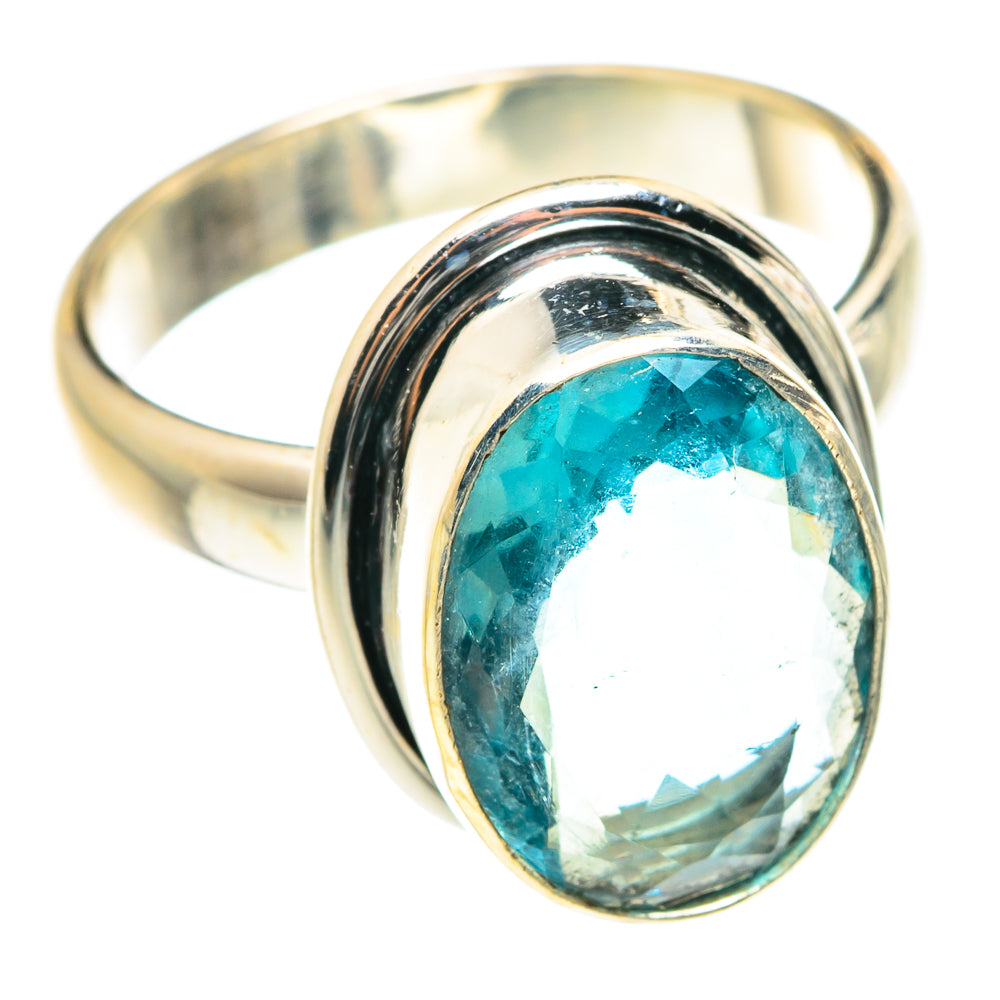 Blue Fluorite Rings handcrafted by Anasilvercos - RING75507