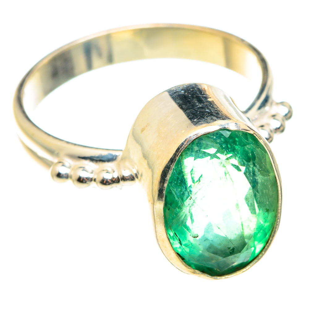 Green Fluorite Rings handcrafted by Anasilvercos - RING75511