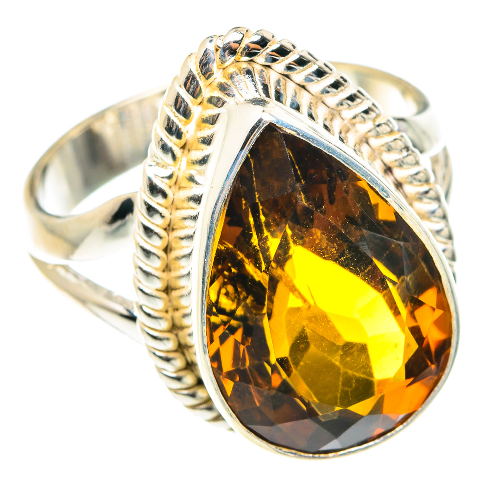 Mandarin Citrine Rings handcrafted by Anasilvercos - RING75512