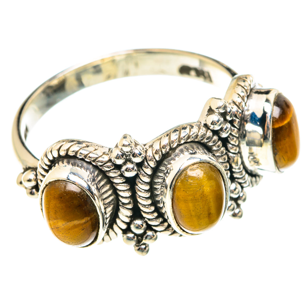 Tiger Eye Rings handcrafted by Anasilvercos - RING75513
