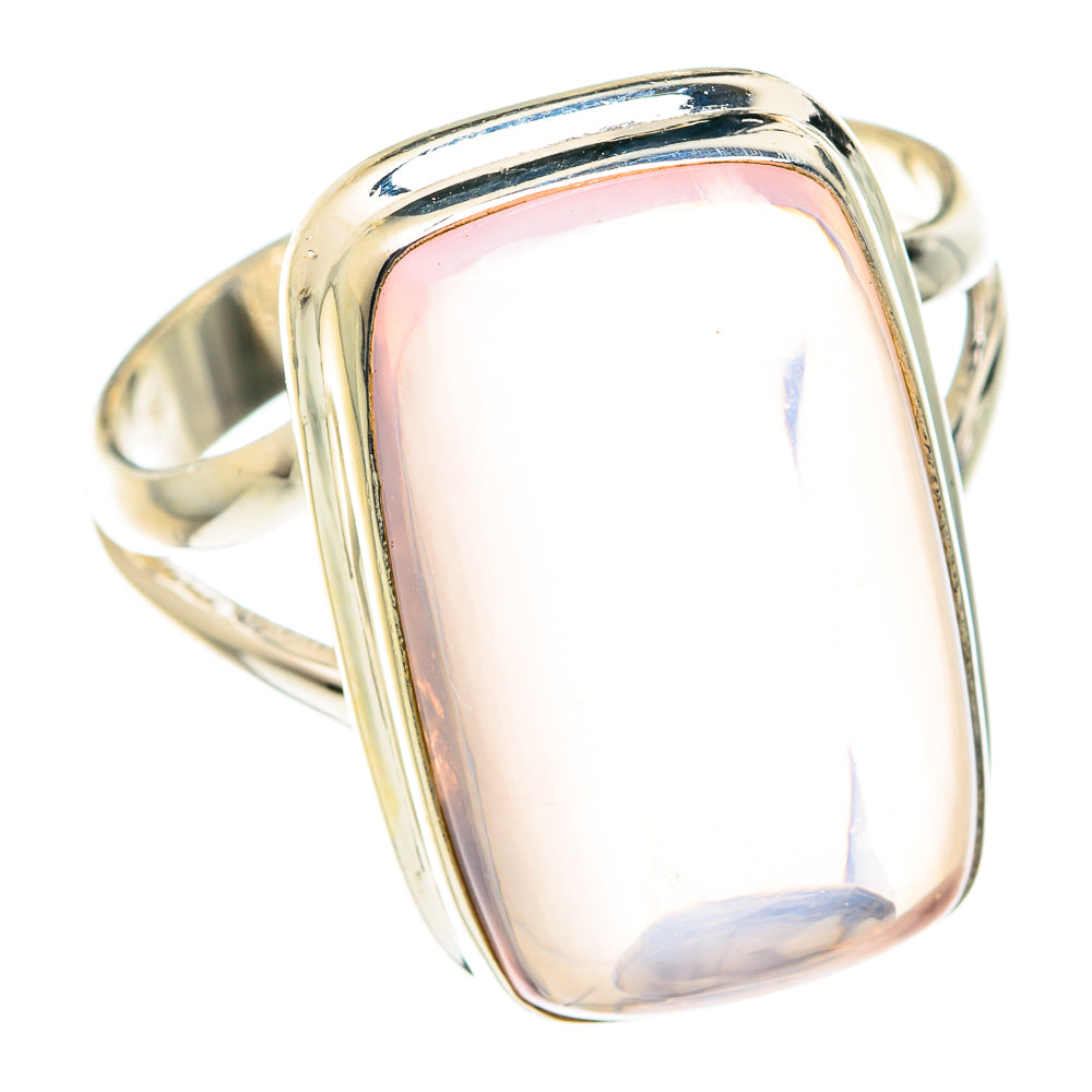 Rose Quartz Rings handcrafted by Anasilvercos - RING75517