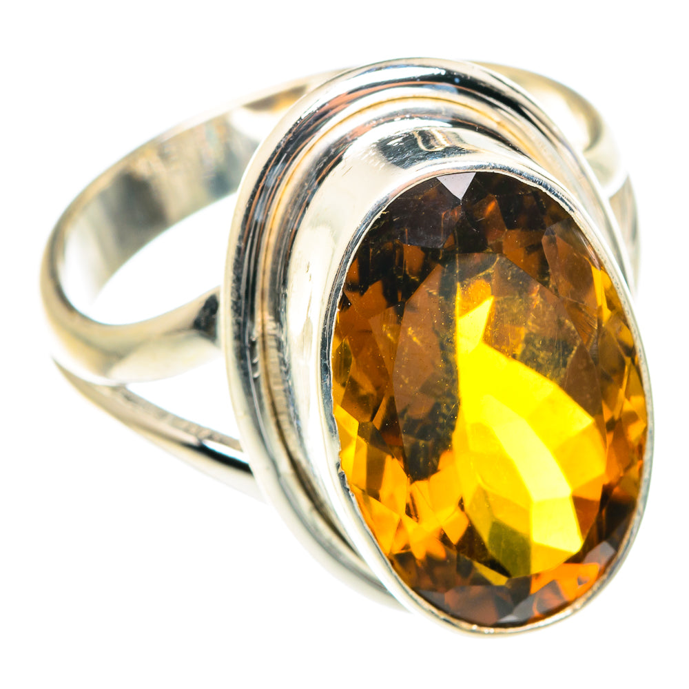 Mandarin Citrine Rings handcrafted by Anasilvercos - RING75544
