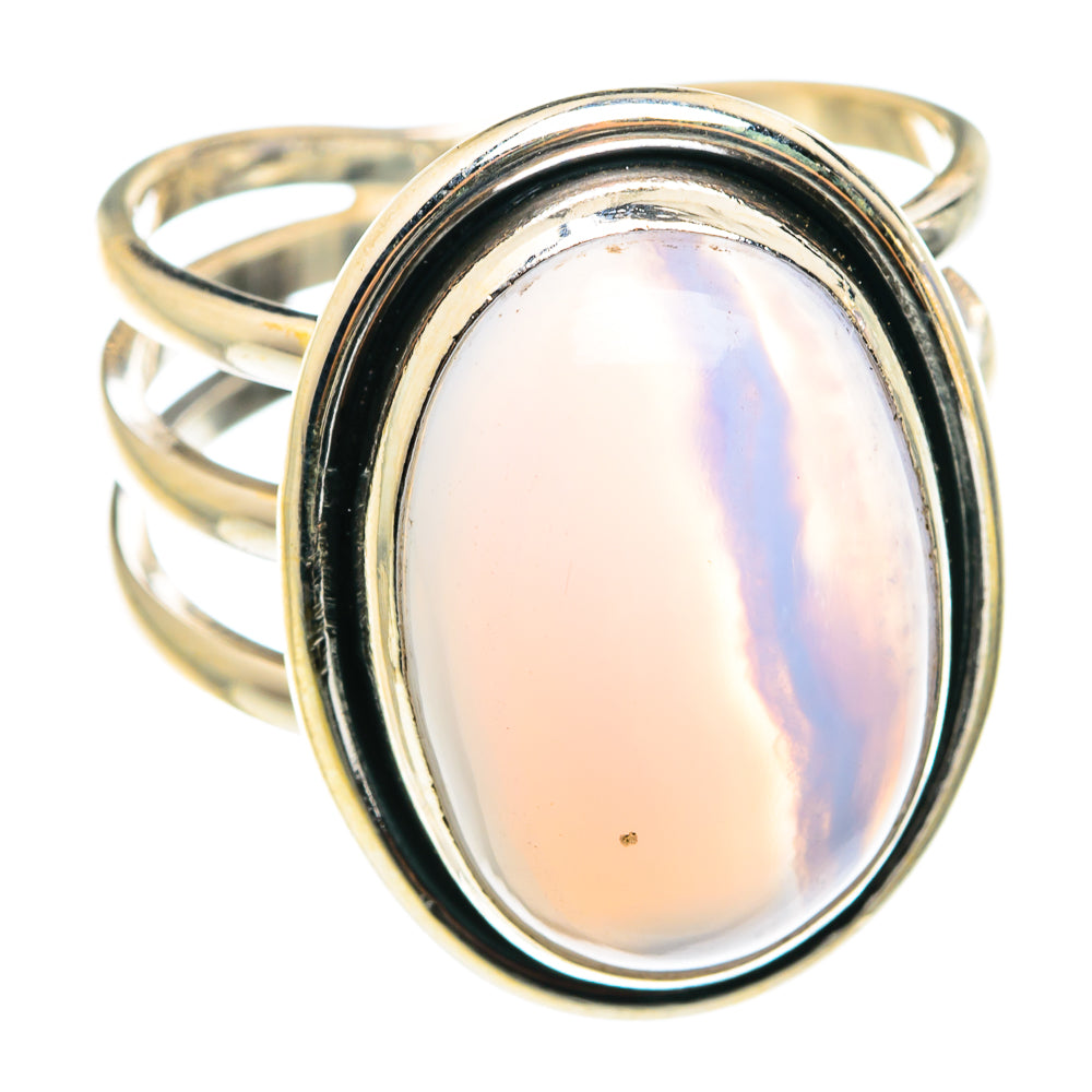 Blue Lace Agate Rings handcrafted by Anasilvercos - RING75557