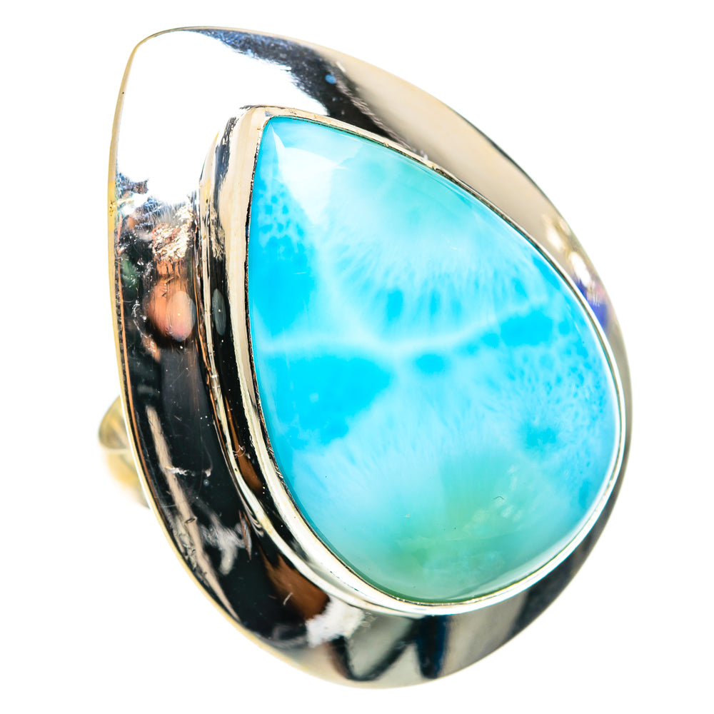 Larimar Rings handcrafted by Anasilvercos - RING75563