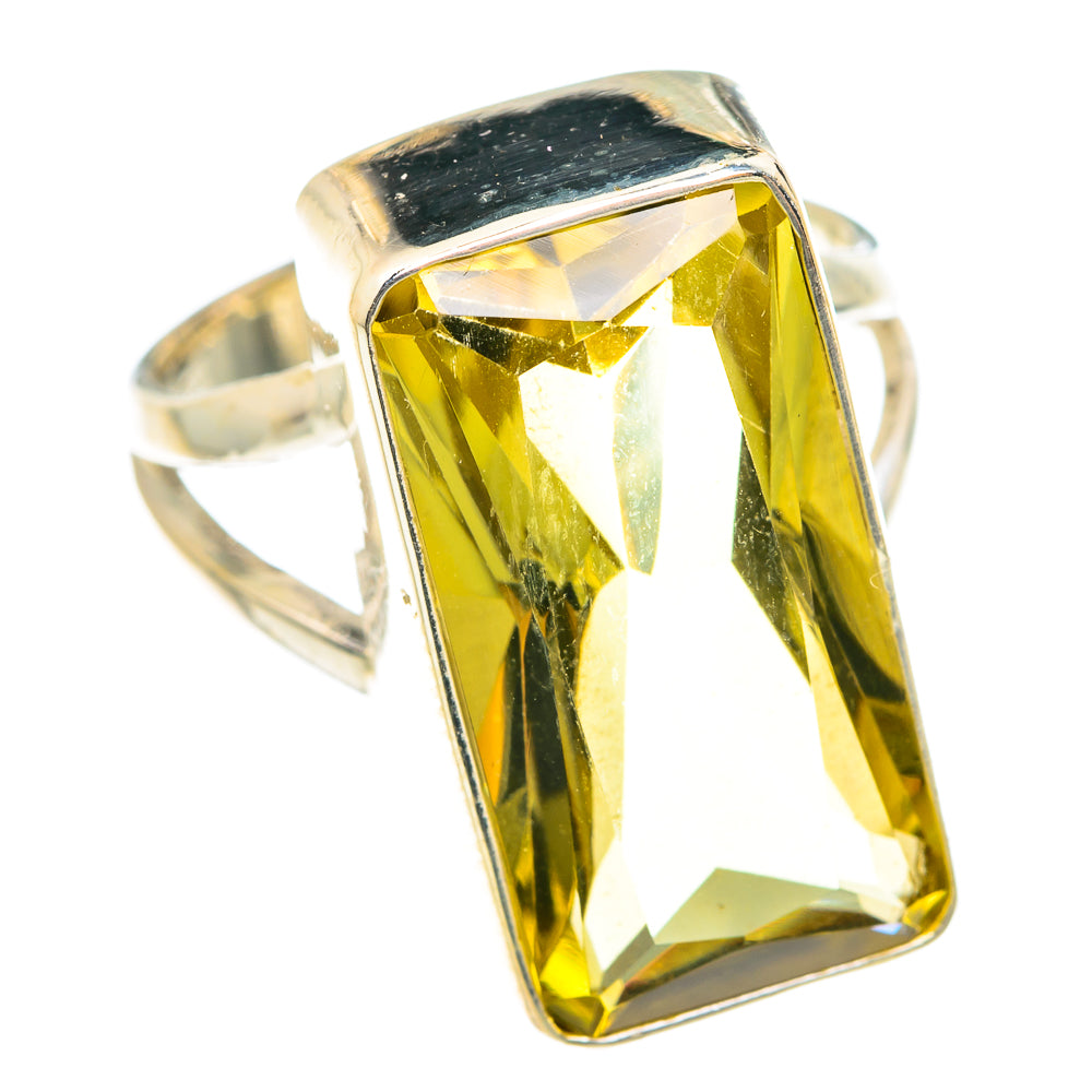 Lemon Quartz Rings handcrafted by Anasilvercos - RING75583
