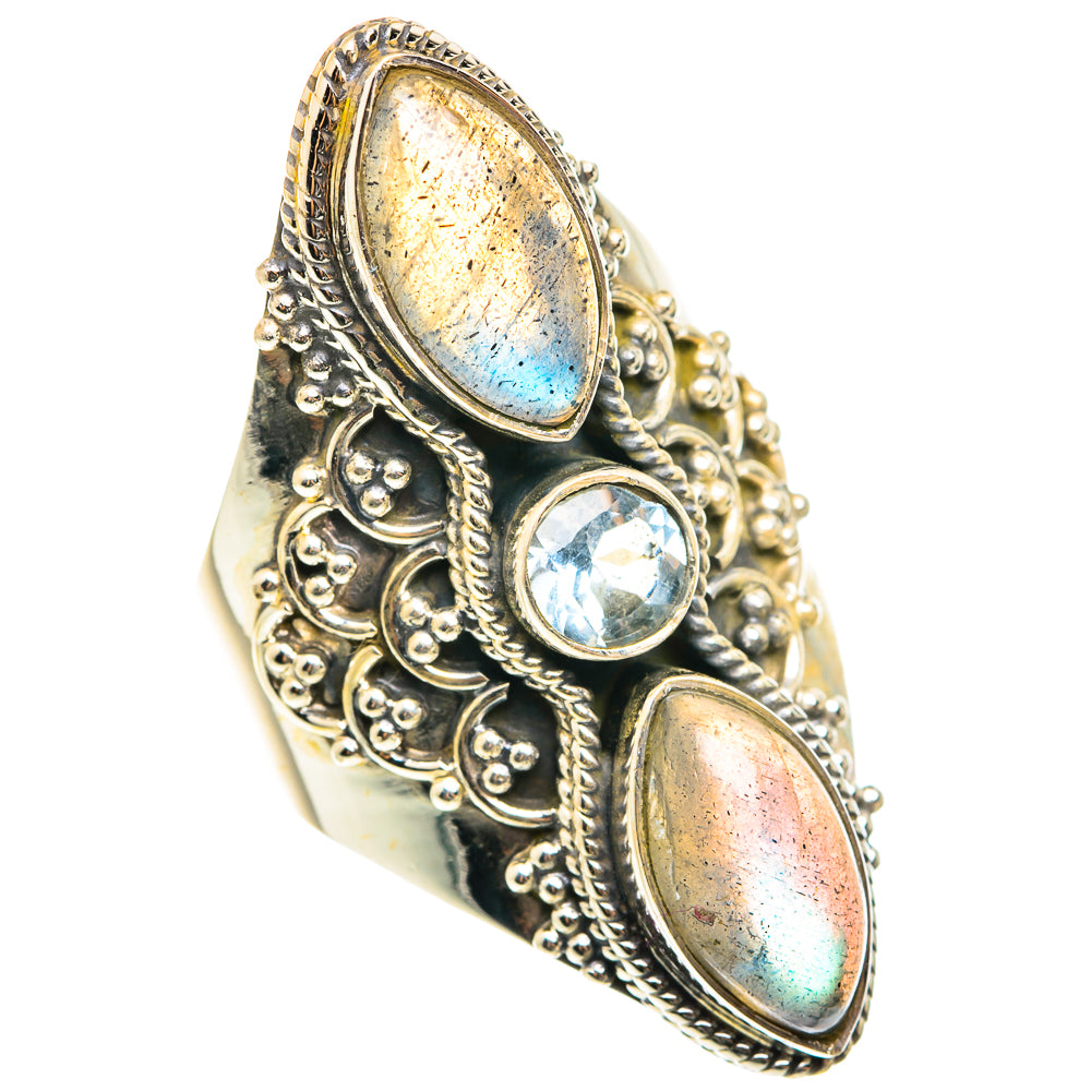 Labradorite Rings handcrafted by Anasilvercos - RING75585