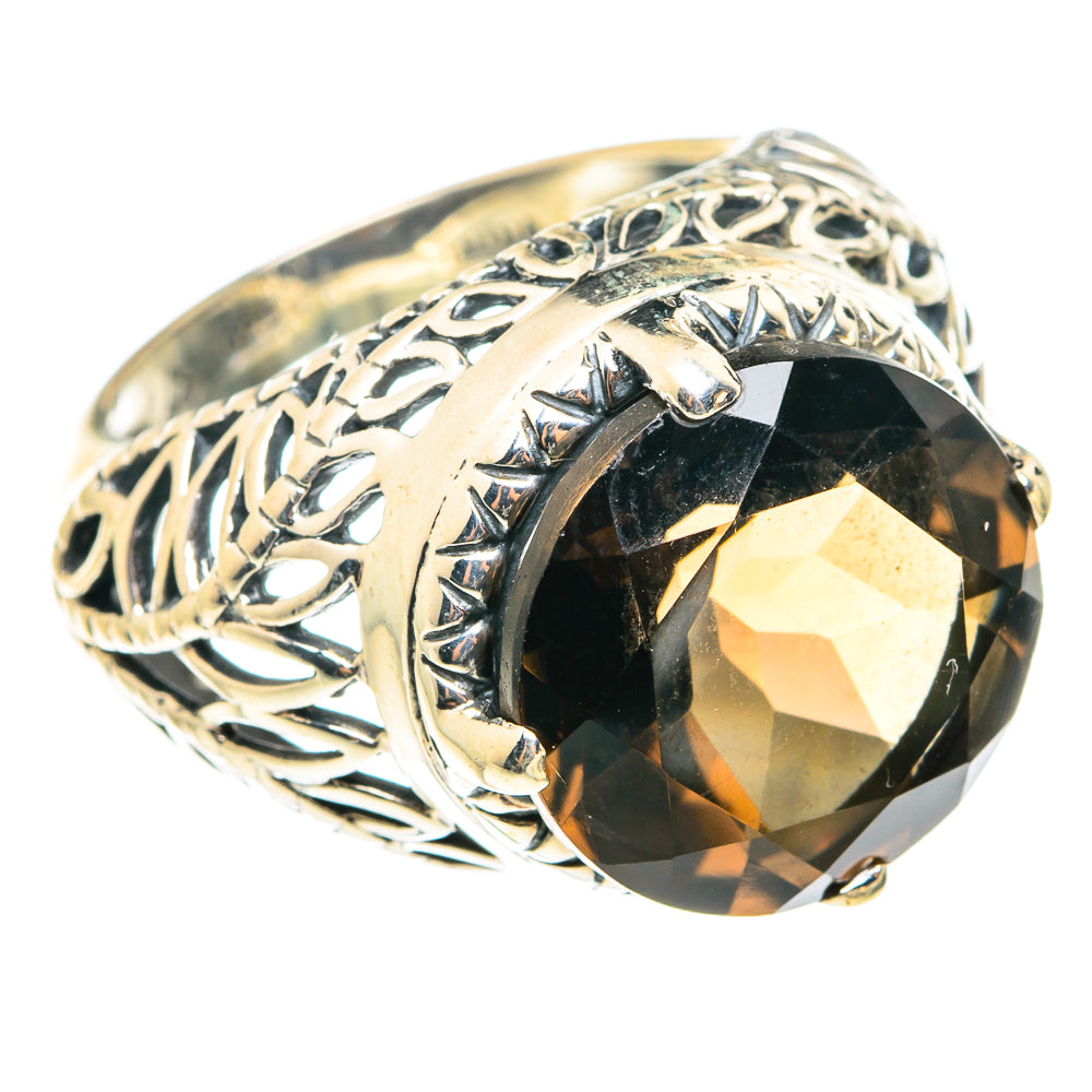 Smoky Quartz Rings handcrafted by Anasilvercos - RING75594