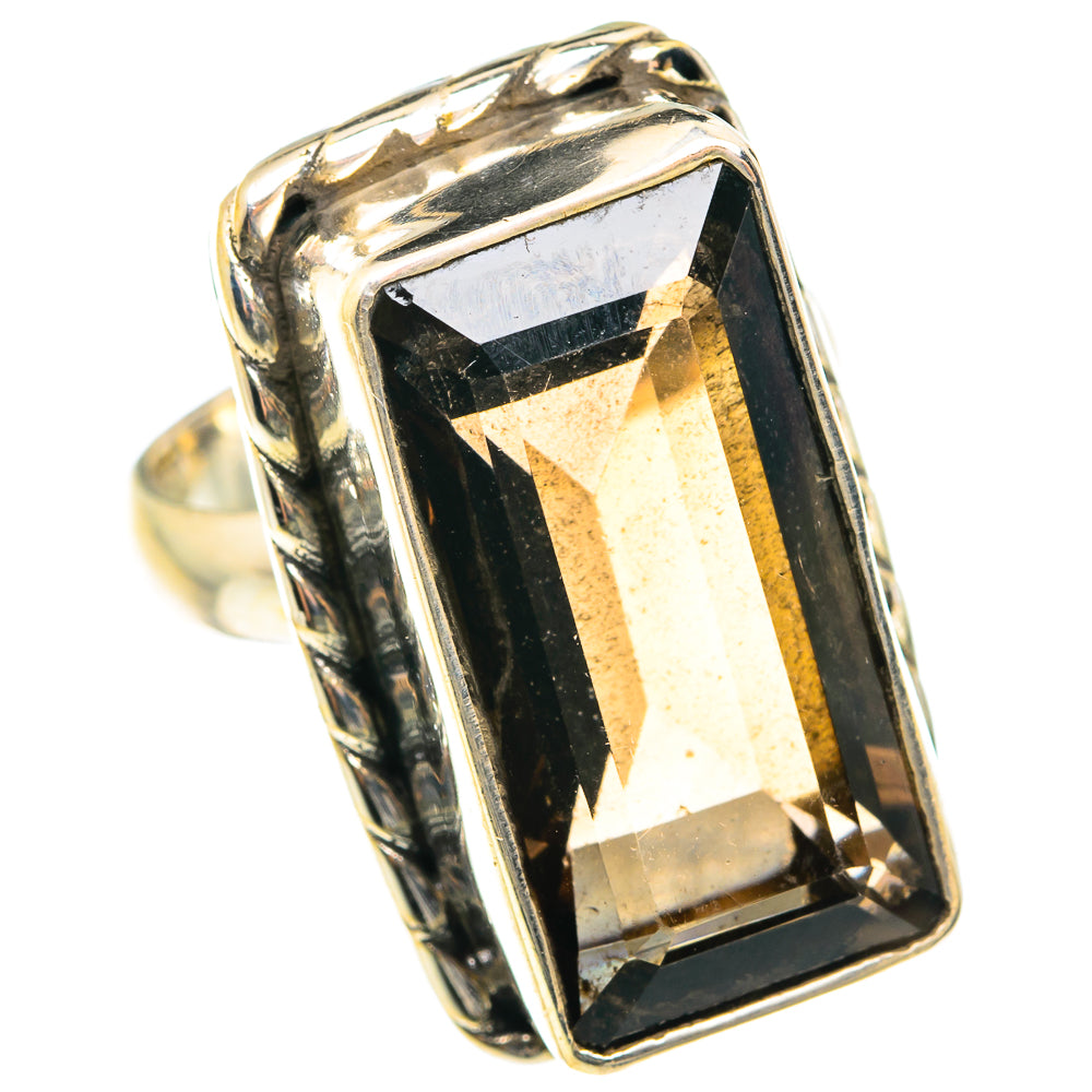 Smoky Quartz Rings handcrafted by Anasilvercos - RING75595